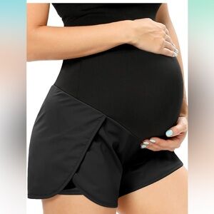 Maternity Shorts, Athletic Shorts, Maternity, Over the Belly, Bump Friendly